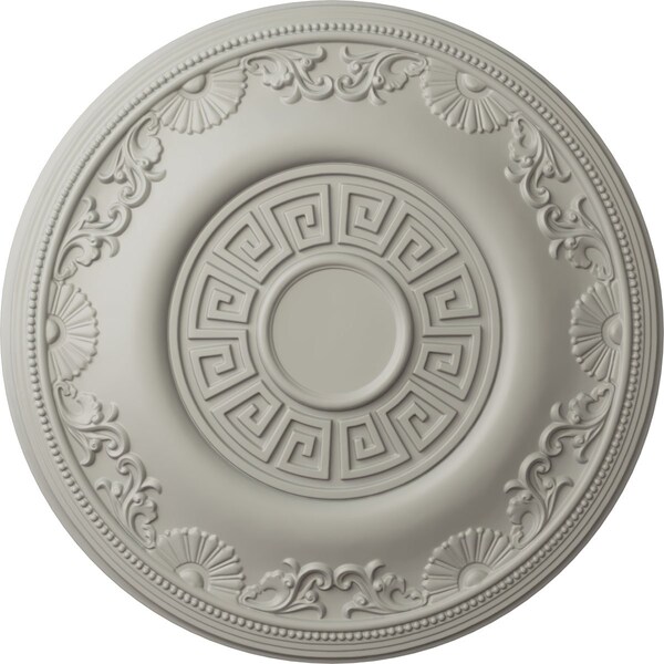 Ekena Millwork Nestor Ceiling Medallion (Fits Canopies up to 5"), Hand-Painted Pot of Cream, 25 7/8"OD x 2 1/4"P CM25NEPCF - main